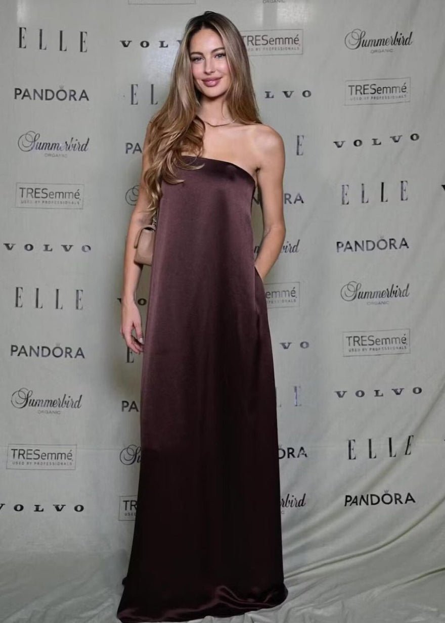 Anna Quan Delfina Dress, Chocolate photo 4