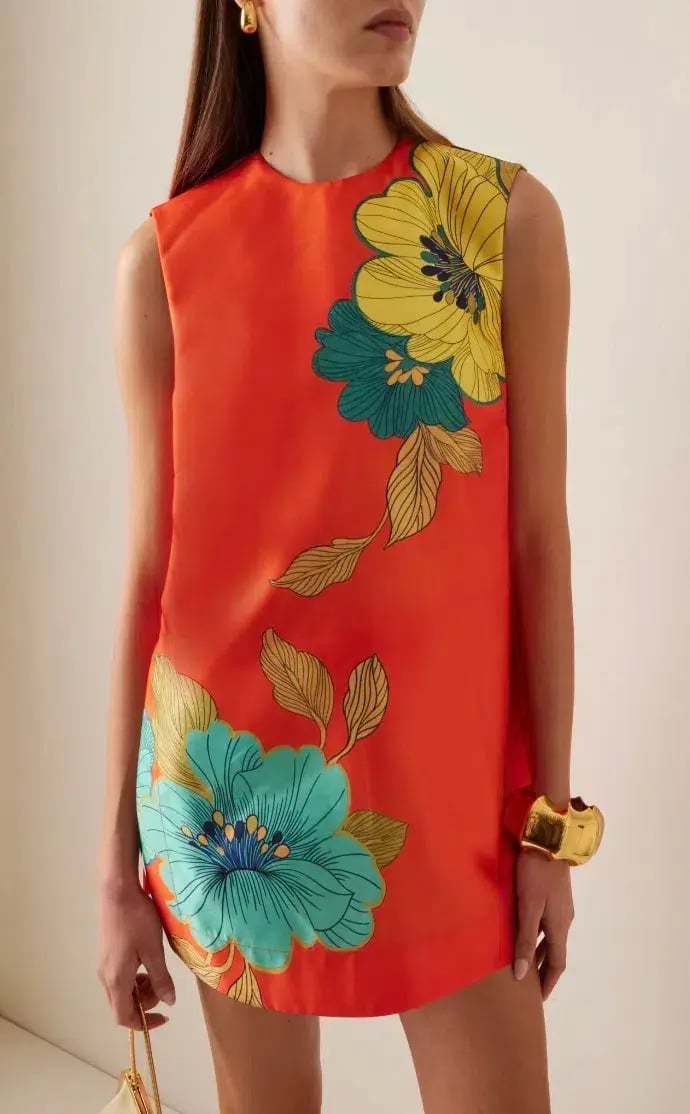 Alemais Piato Mini Dress Marigold Orange Size AU 6 photo 2