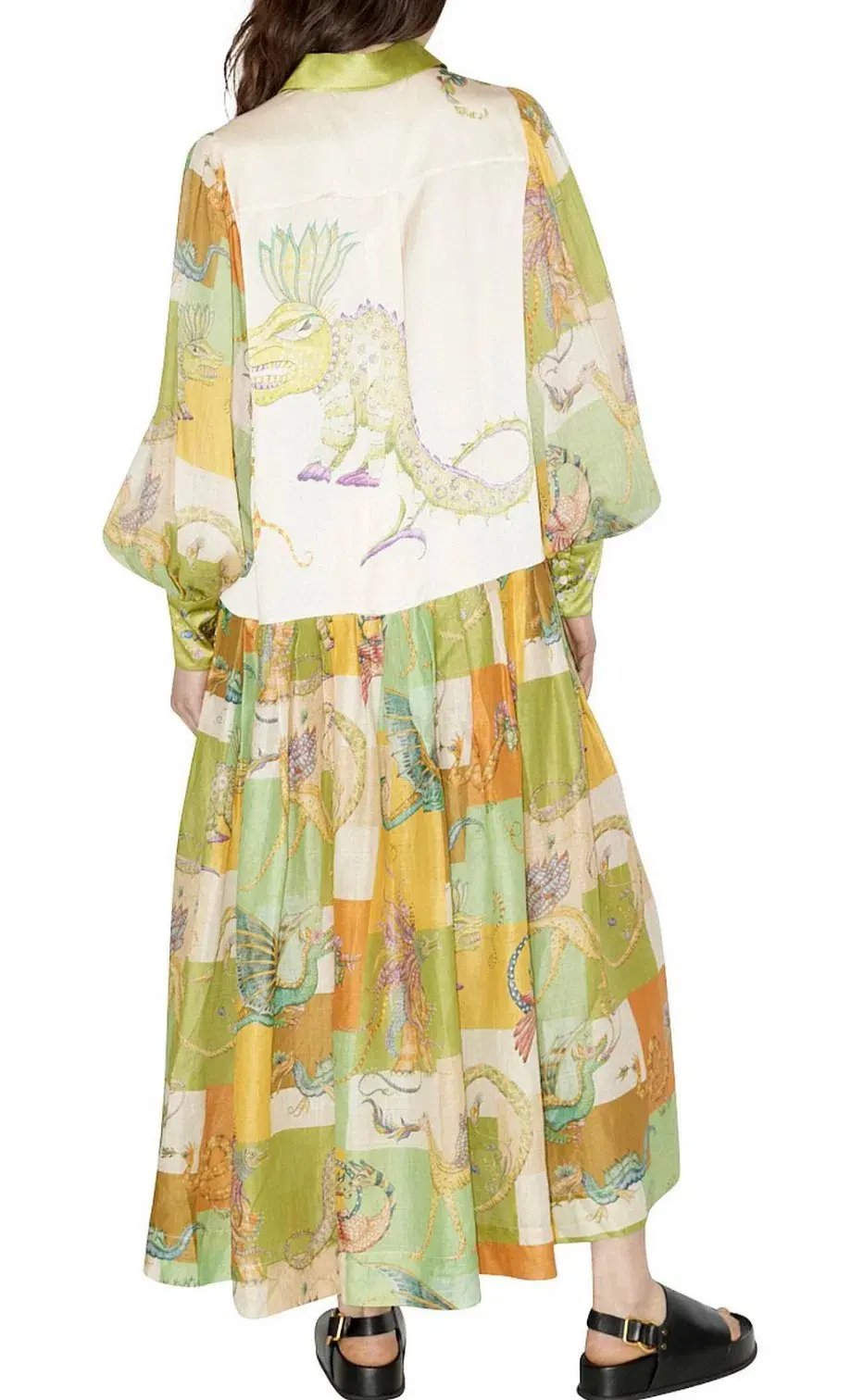 Alemais Jerome Shirtdress Multi Size 16 photo 2