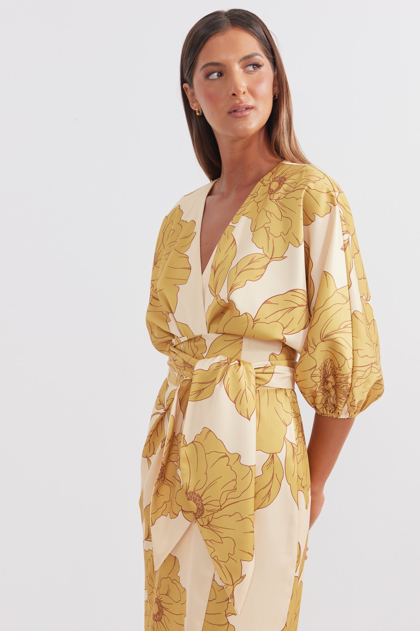 PASDUCHAS FAVOURITE WRAP MIDI - GOLDEN photo 5