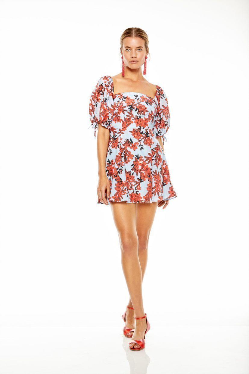 Talulah Red Sea Mini Dress - Floral Size 8 photo 3