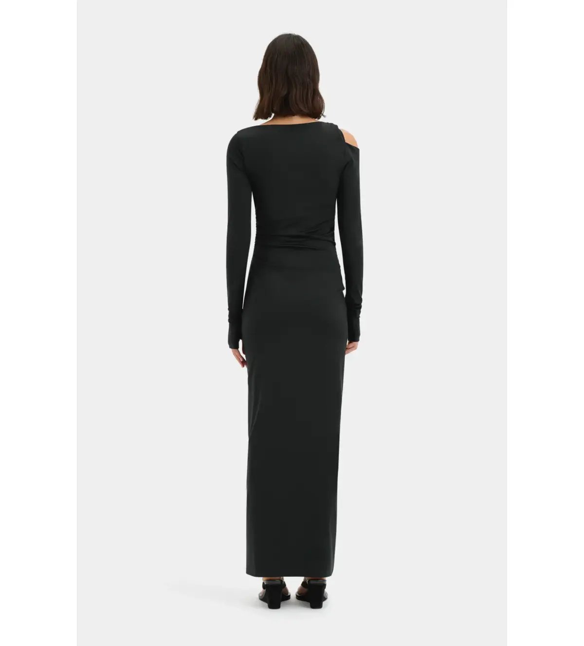 Sir the Label Elm Long Sleeve Midi Dress in Black Size 8/S photo 3