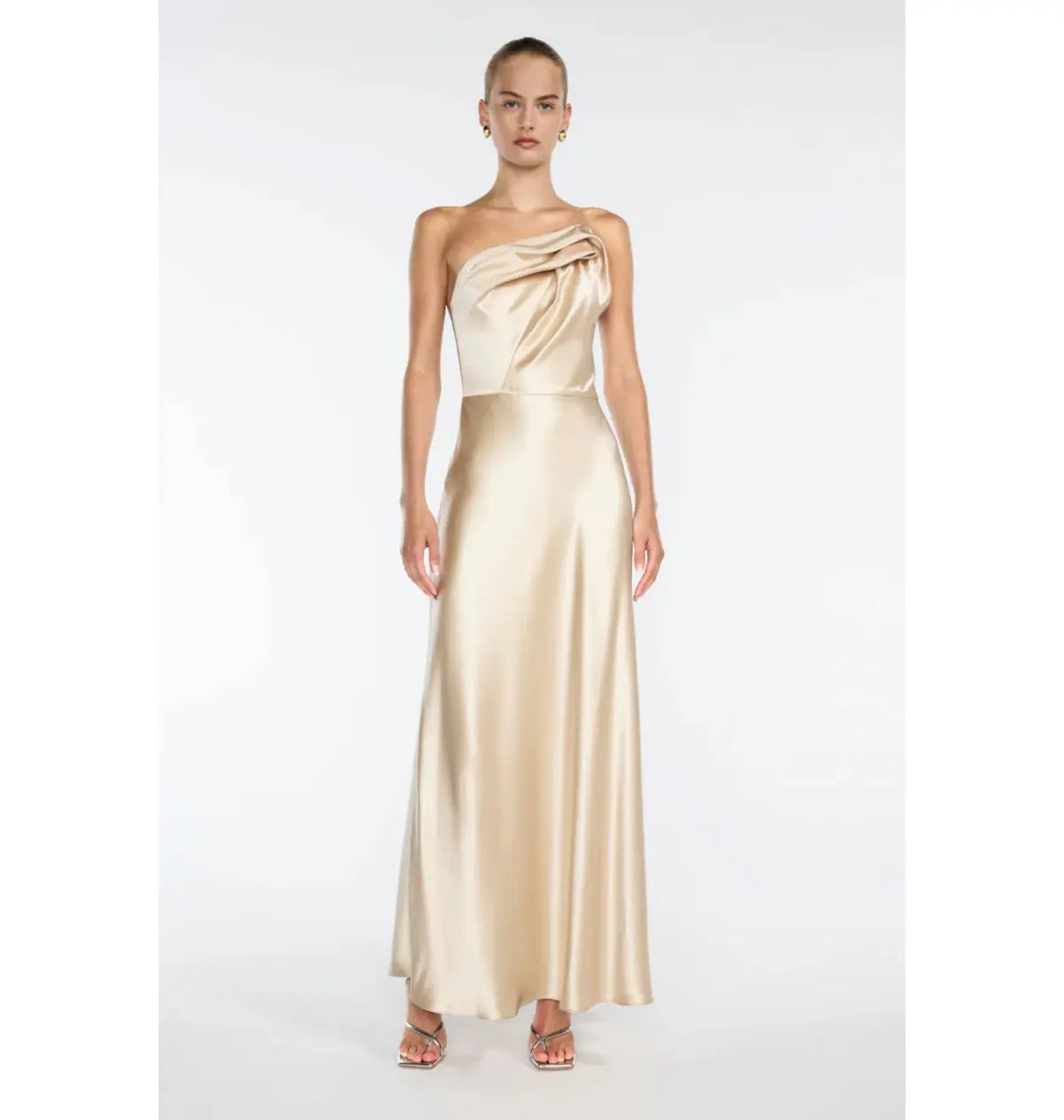 Manning Cartell Show Me Love Strapless Gown Champagne Size AU 10 photo 2