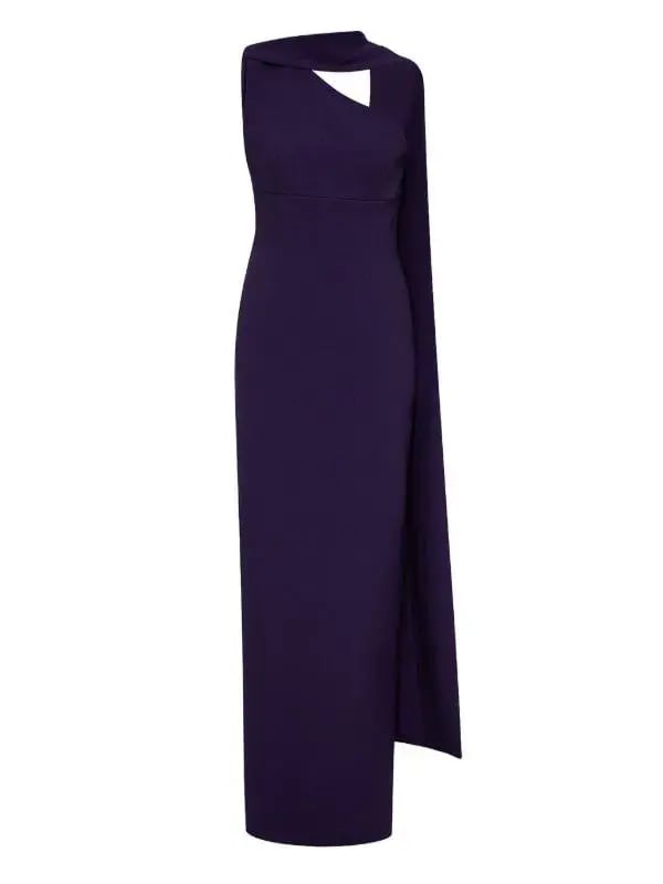 Rachel Gilbert Clara Wrap Maxi Dress Indigo Size 8 photo 2