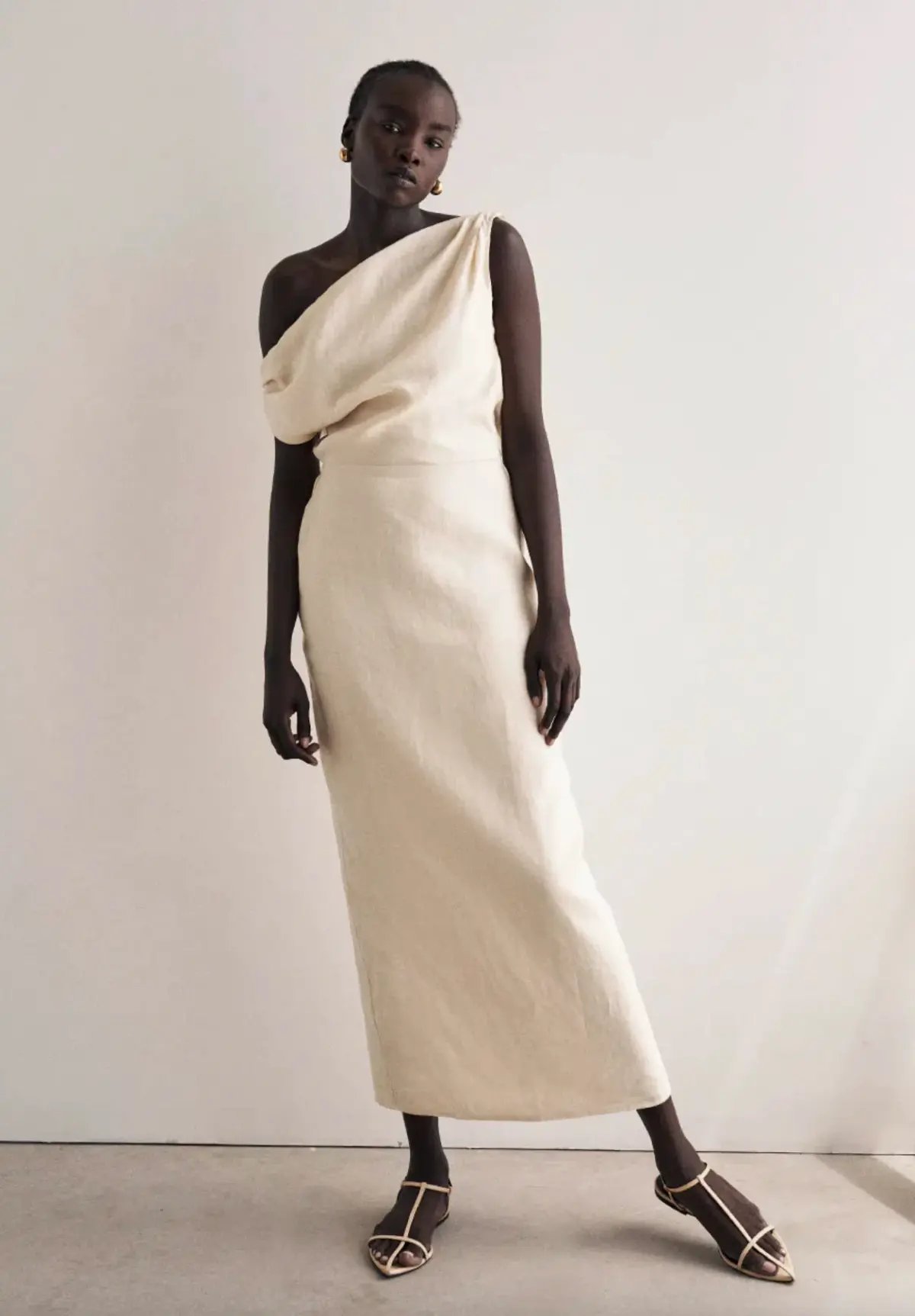 Dissh Cass Buttermilk Linen Midi Dress photo 2