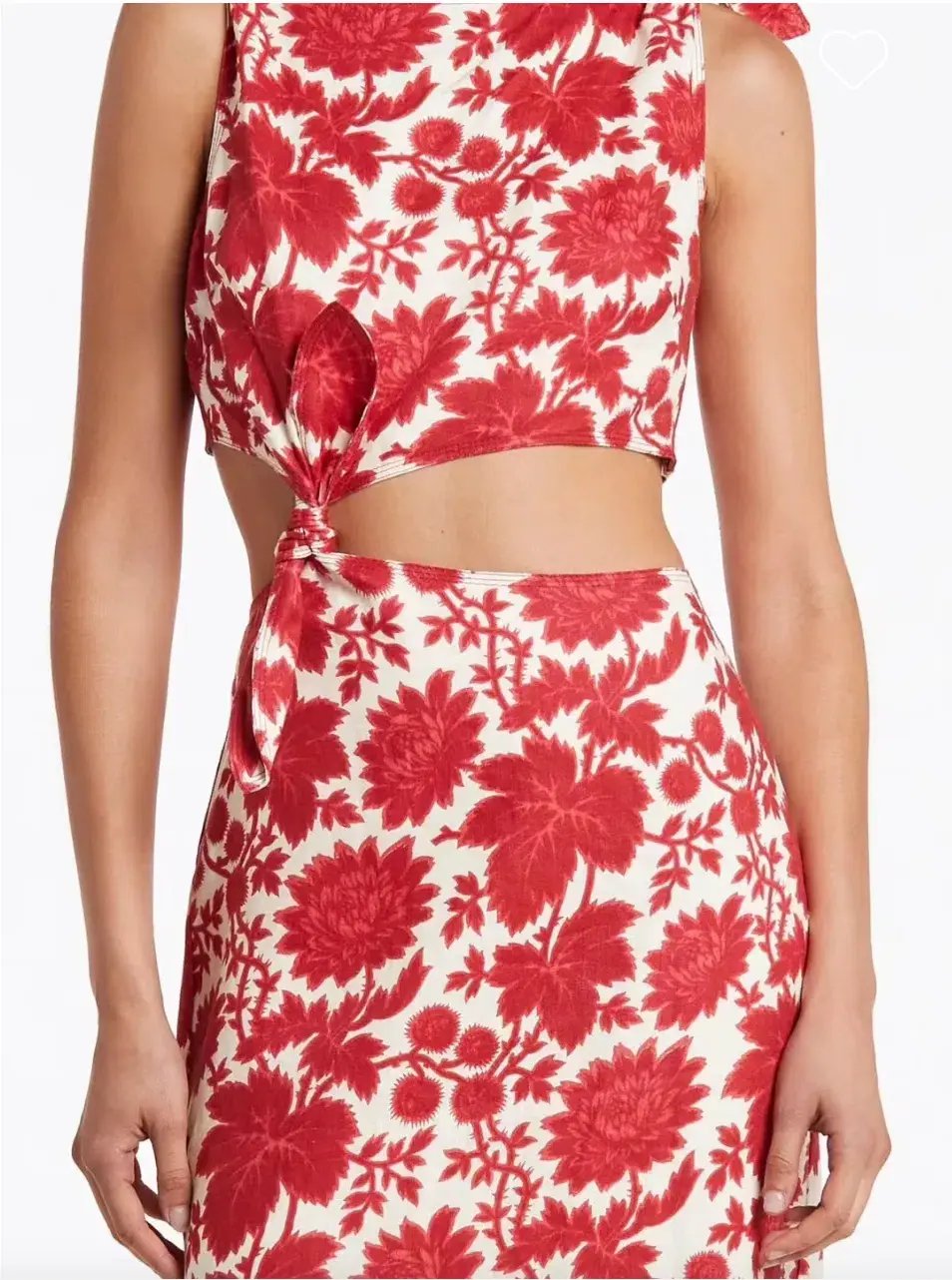 Sir the Label Cinta Knot Dress Valetina Print photo 2