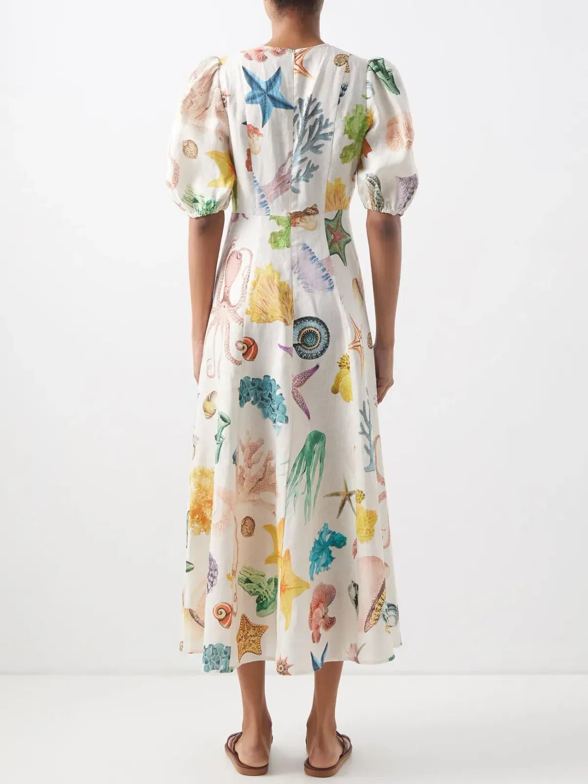 Alemais Adella Atlantis Midi Dress Print Size 14 photo 2