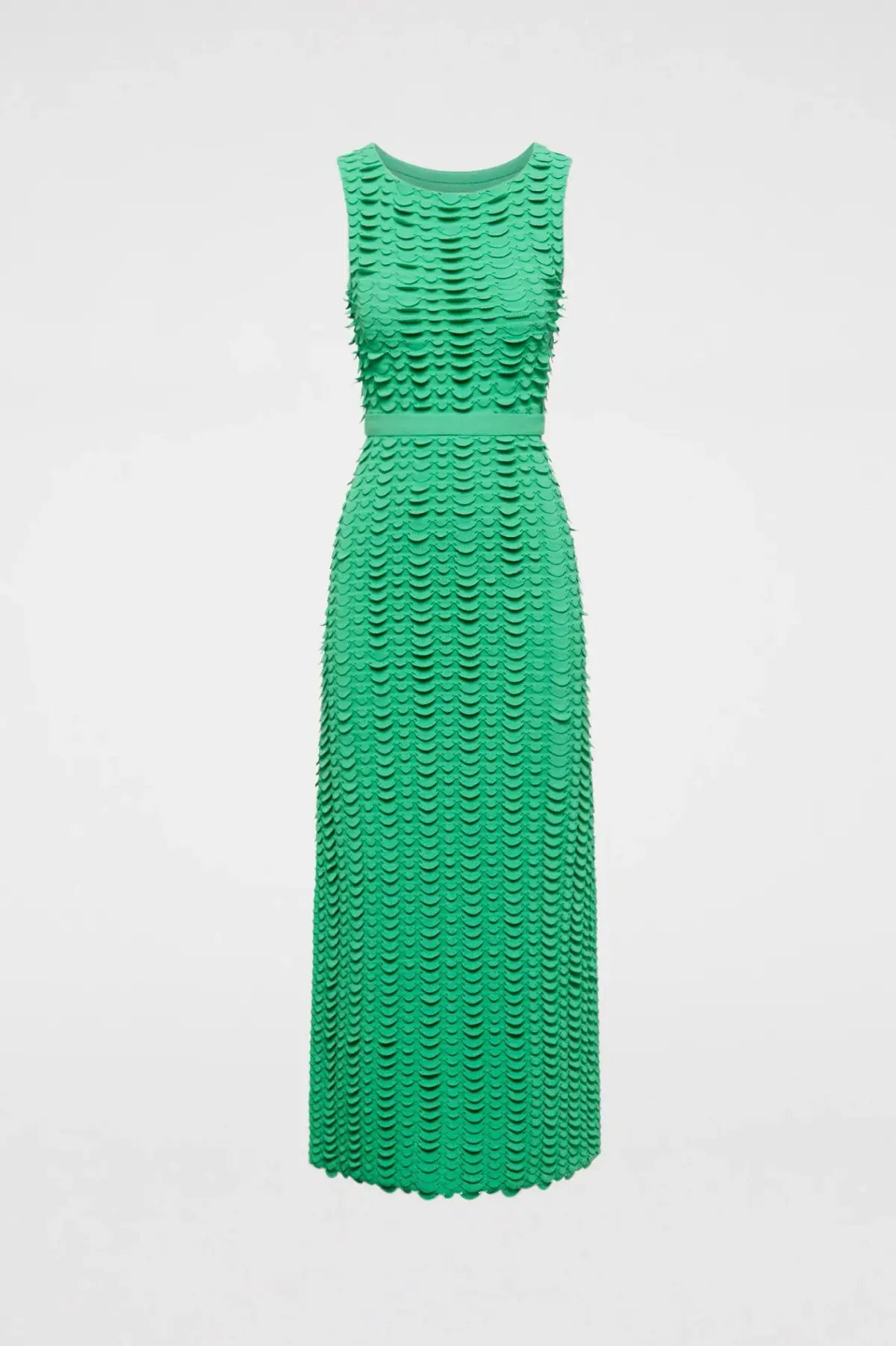 Scanlan Theodore Scallop Stitch Knit Dress Green Size M/ AU 10 photo 5