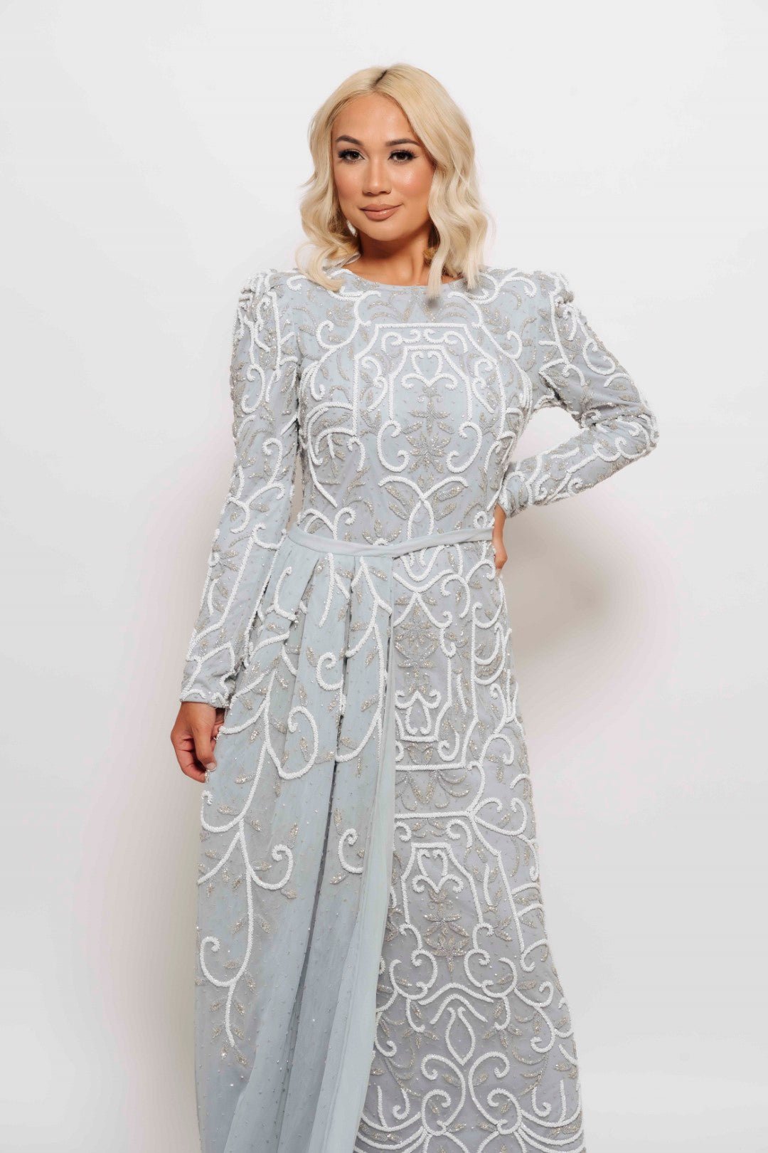 VICTORIA MAXI GOWN BLUE BY MY SECRET WARDROBE BLUE photo 2