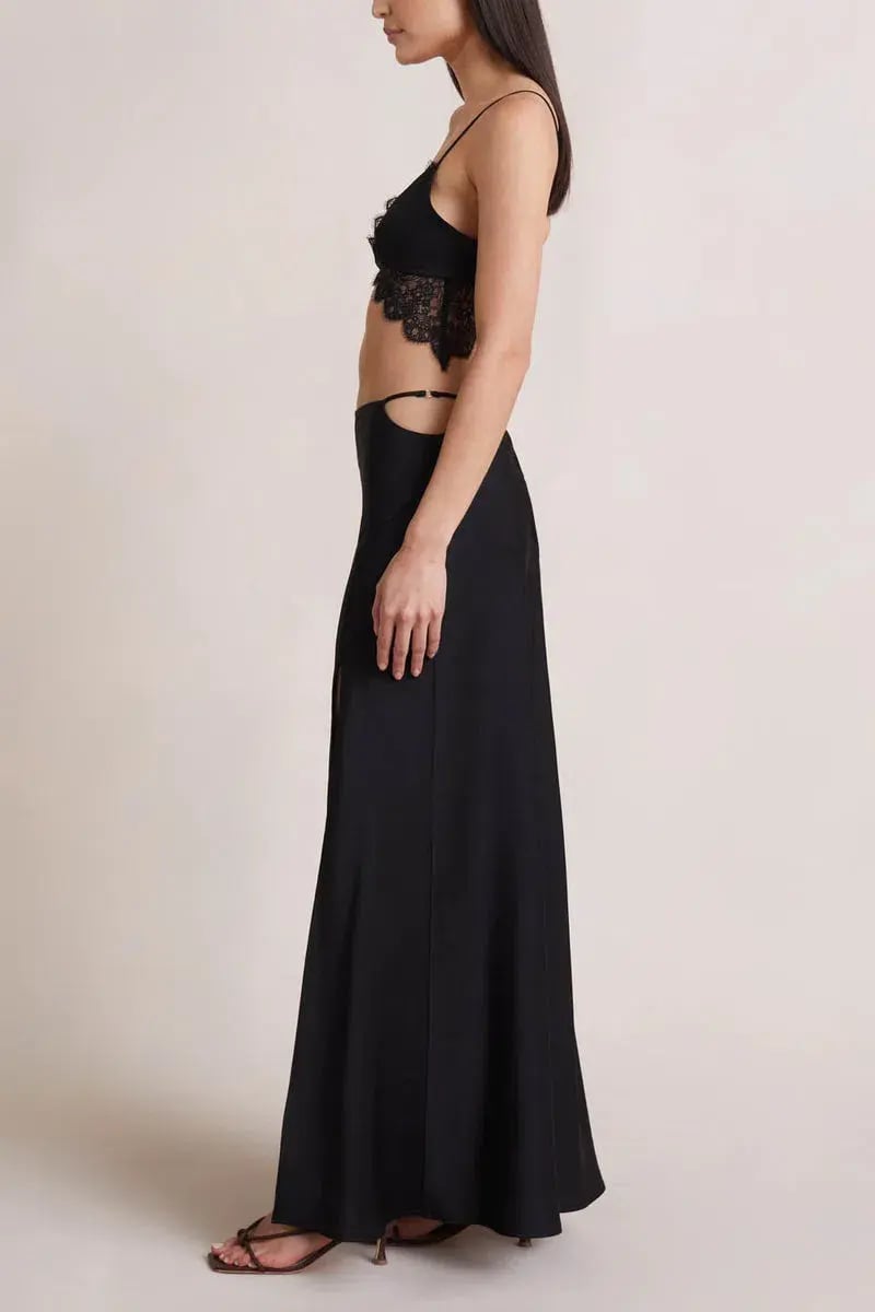 Bec & Bridge Camille Top & Skirt Set Black Size 14 photo 4