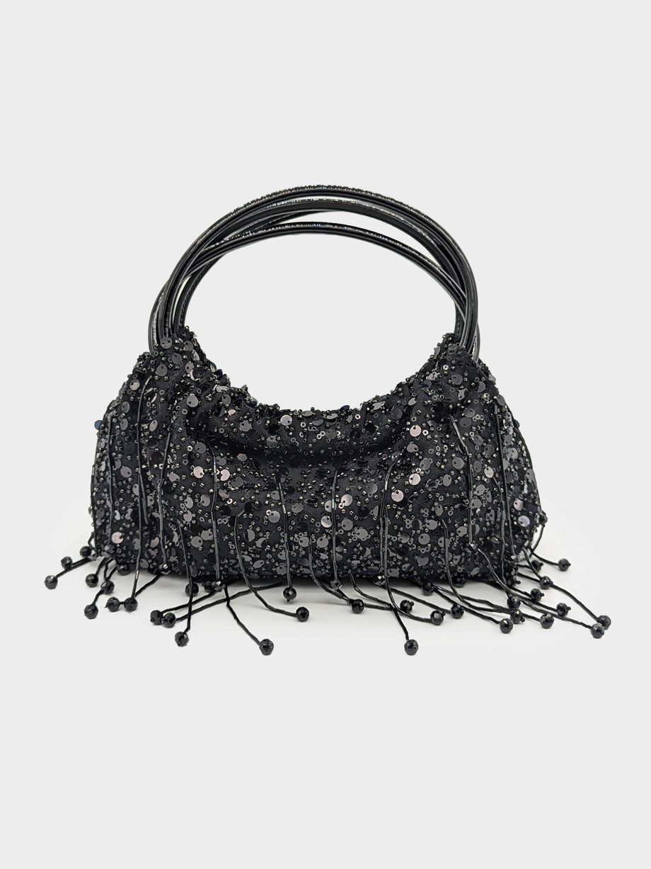 Simkhai Ellerie Embellished Mini Tote Bag Black photo 2