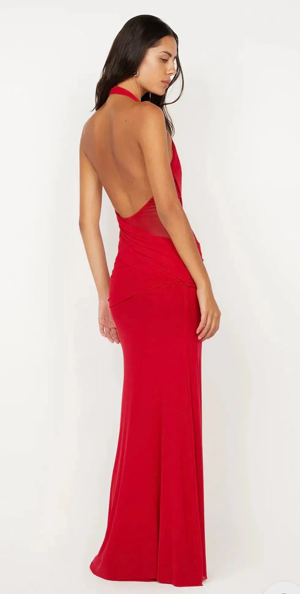 Bec + Bridge Deija Halter Maxi Dress Strawberry Size 8 photo 2