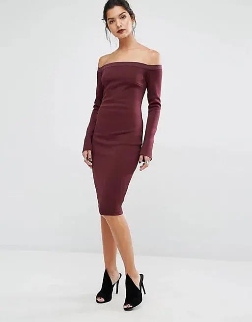 Bec & Bridge Banditti Off Shoulder Dress Claret Size AU 6 photo 5