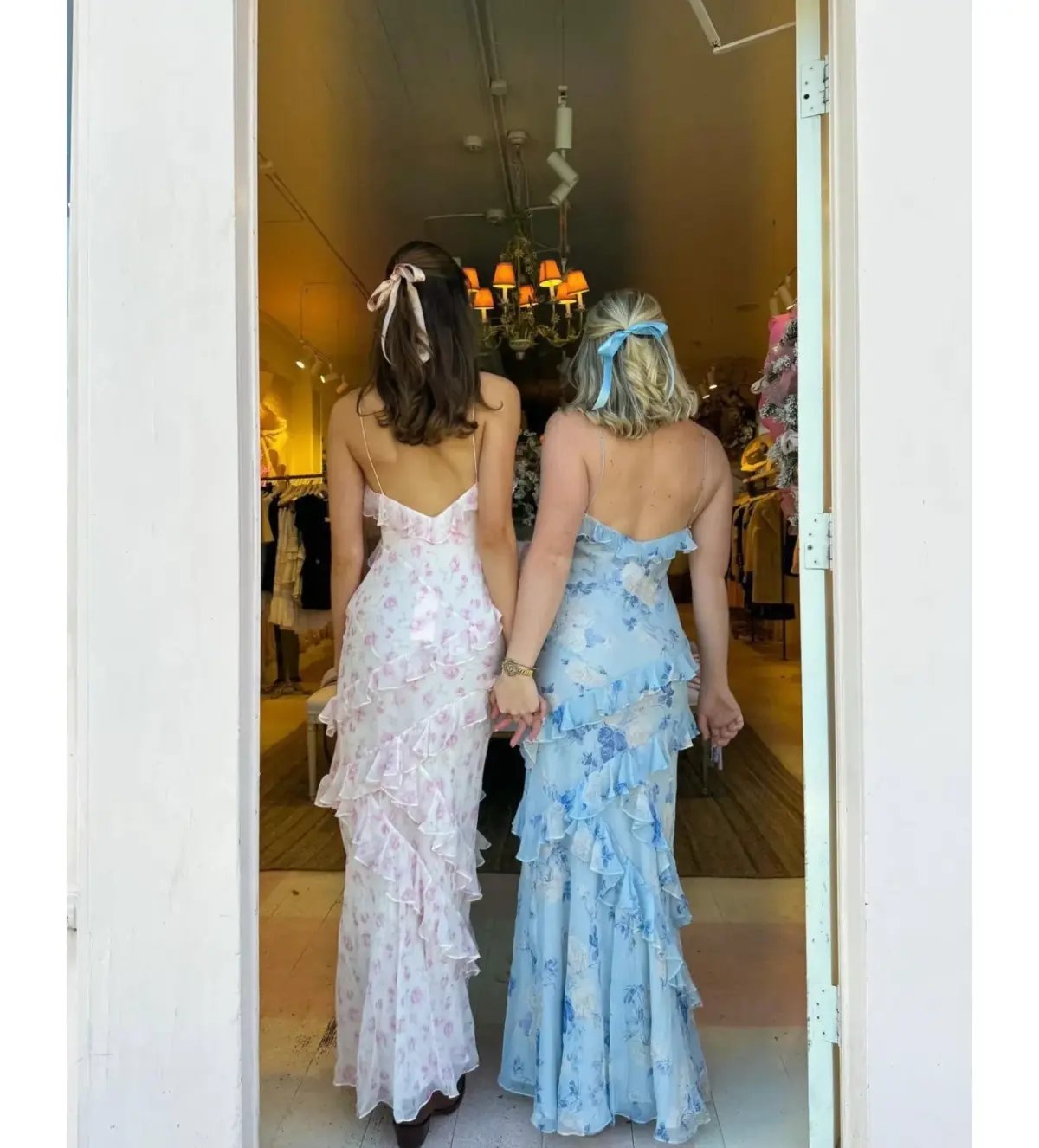 LoveShackFancy Whisper Blue Rialto Maxi in Blue Size US4/ AU 8 photo 4