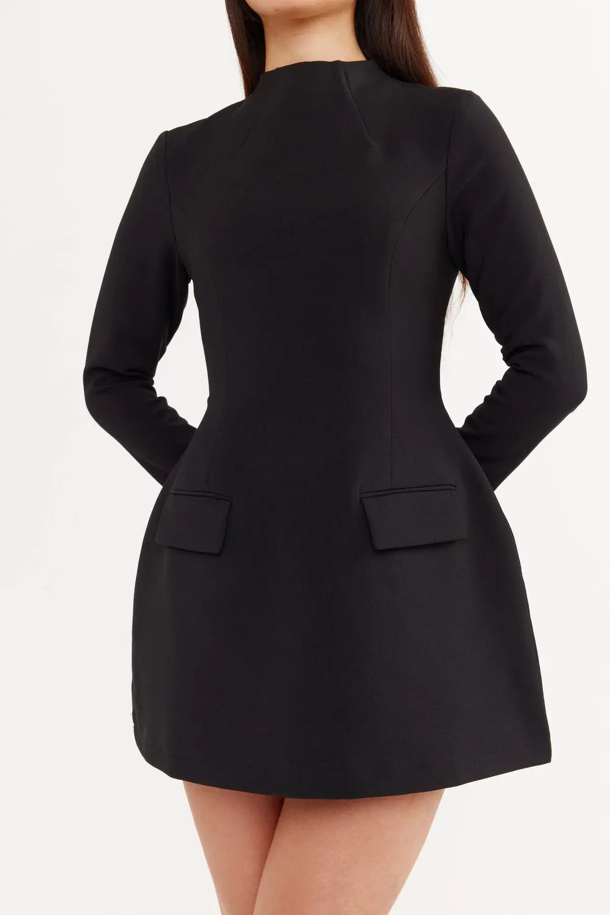 Odd Muse The Ultimate Muse Split Sleeve Mini Dress Black S/Au 8 photo 3