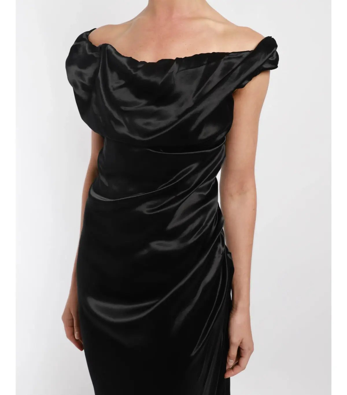 Vivienne Westwood Long Ginnie Pencil Maxi Dress Black Size AU 10 photo 2