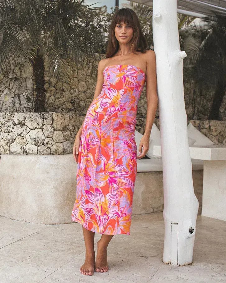 Winona Avalyn Midi Dress Floral Size 14 photo 3