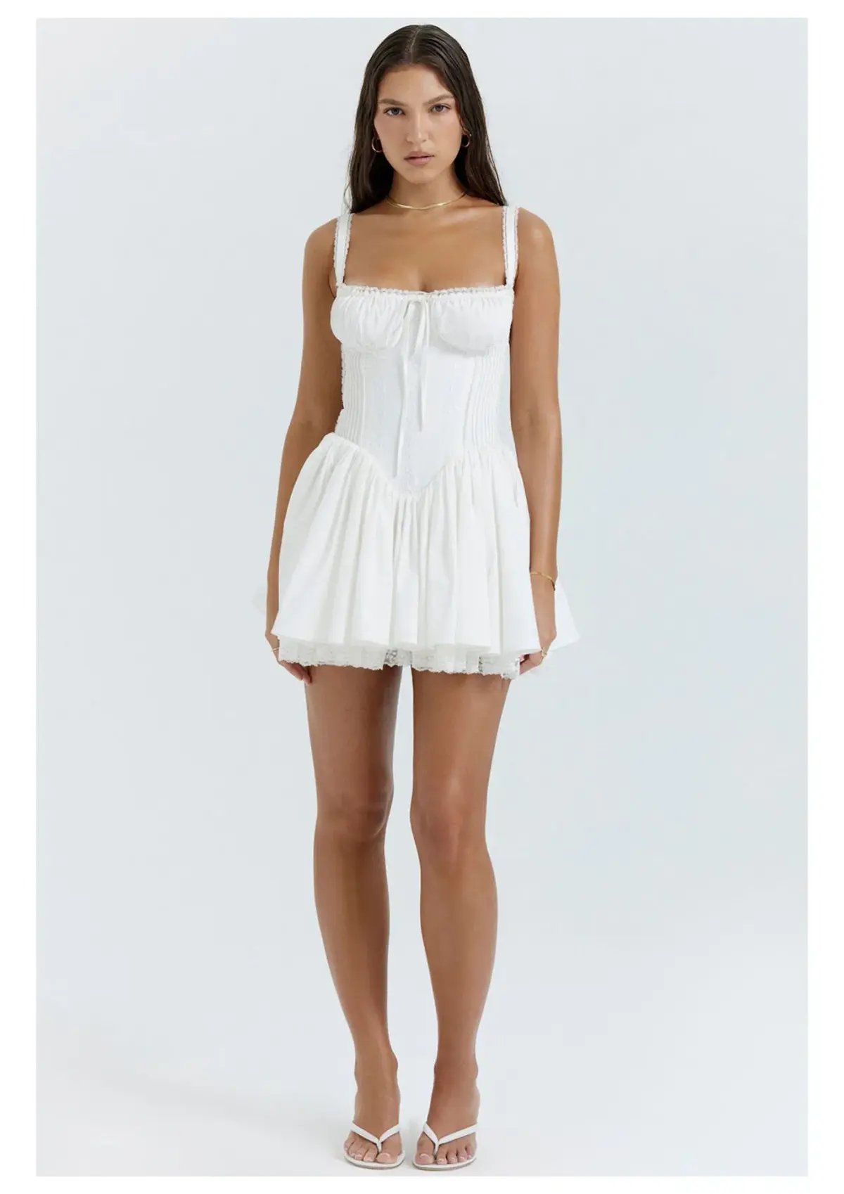 Manning Cartell Reverie Lace Sleeve Dress White Size 10 photo 25