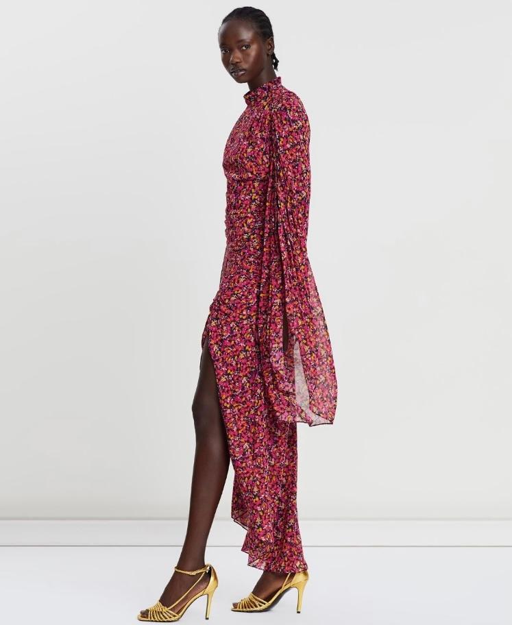 Camilla and Marc Lilia Ruched Dress Floral Size 6 photo 4