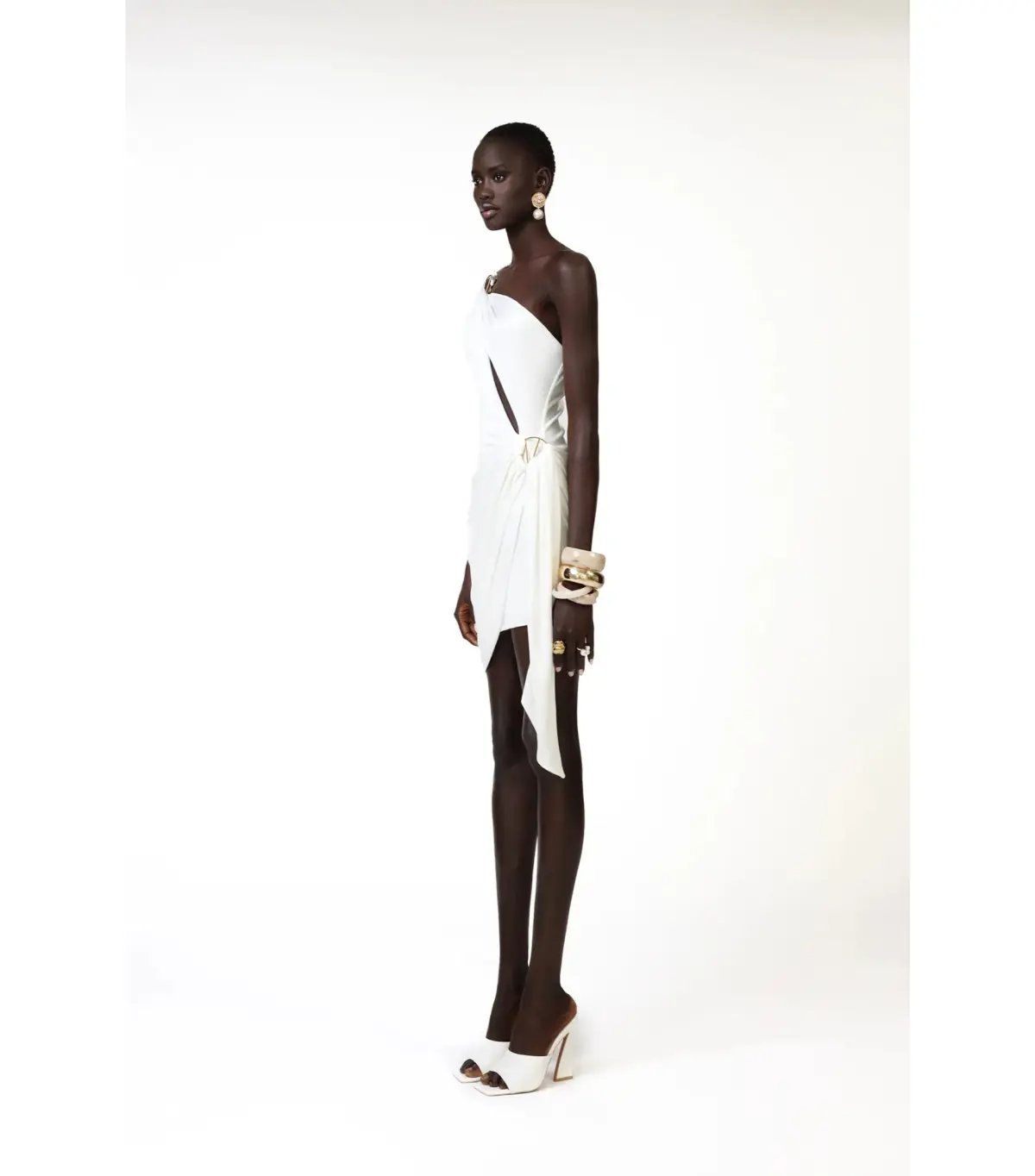 Khanums Klex Mini Dress Ivory Size AU 8 photo 3