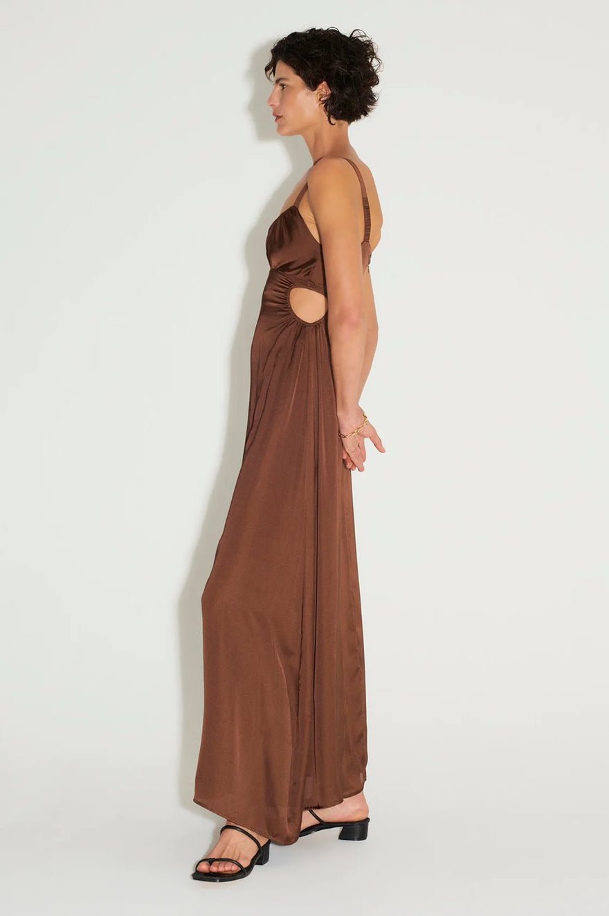 Hansen & Gretel Carlos Maxi Dress Chocolate photo 2