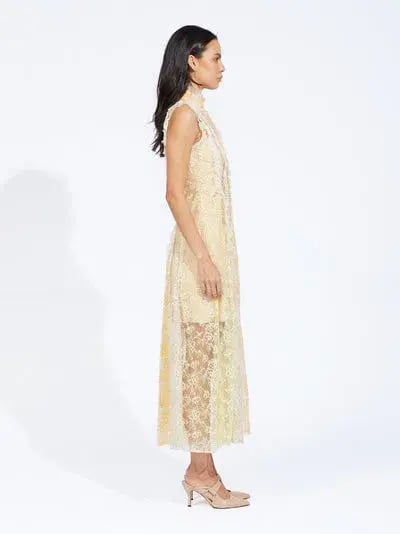 Alice McCall Oh! You Pretty Thing Midi Dress Yellow Size 6 photo 2