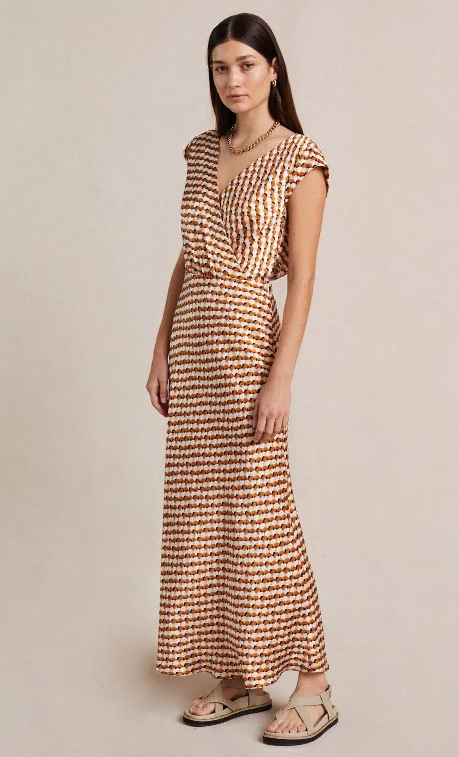 Bec & Bridge Casablanca Wrap Maxi Dress Print Size 10 photo 4