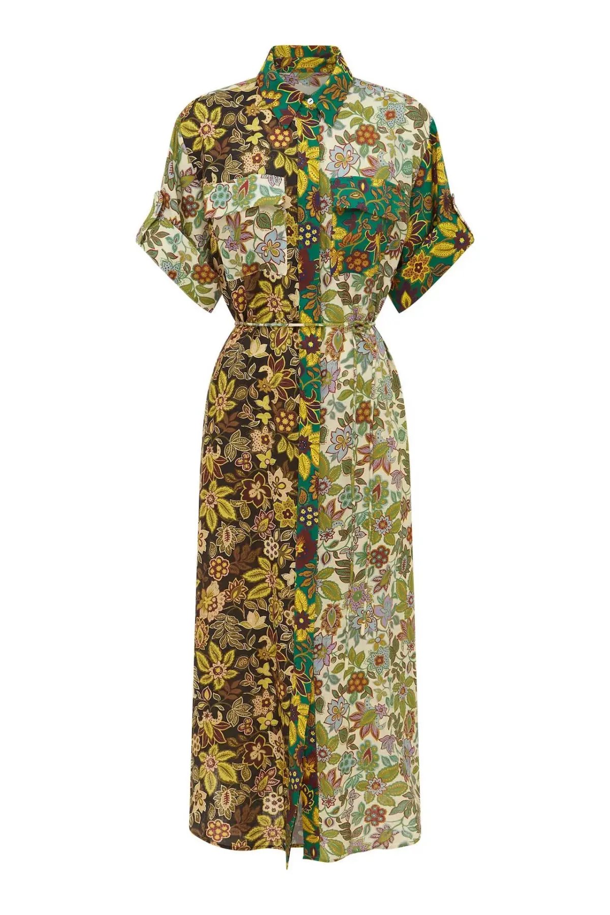 Alemais Isabella Patchwork Shirtdress Floral Size AU 8 photo 6
