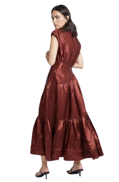 Aje Reflection Dress in Mahogany by AJE photo 2