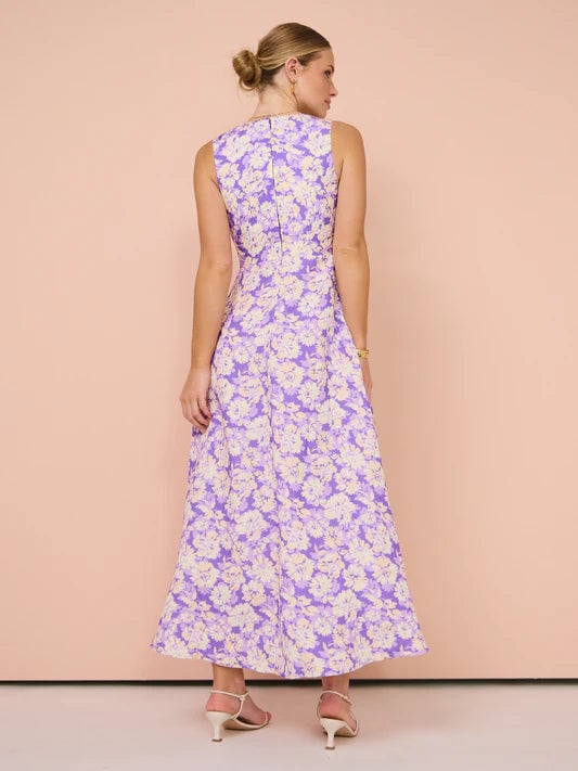 Acler Ardanary Maxi Dress In Violet Imprint photo 4