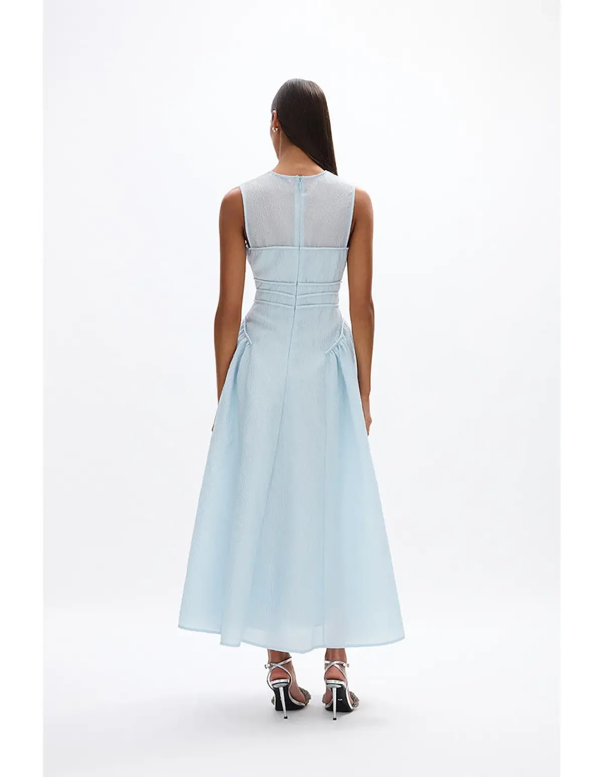 Rachel Gilbert Sophia Dress Sky Blue Size 10 photo 2