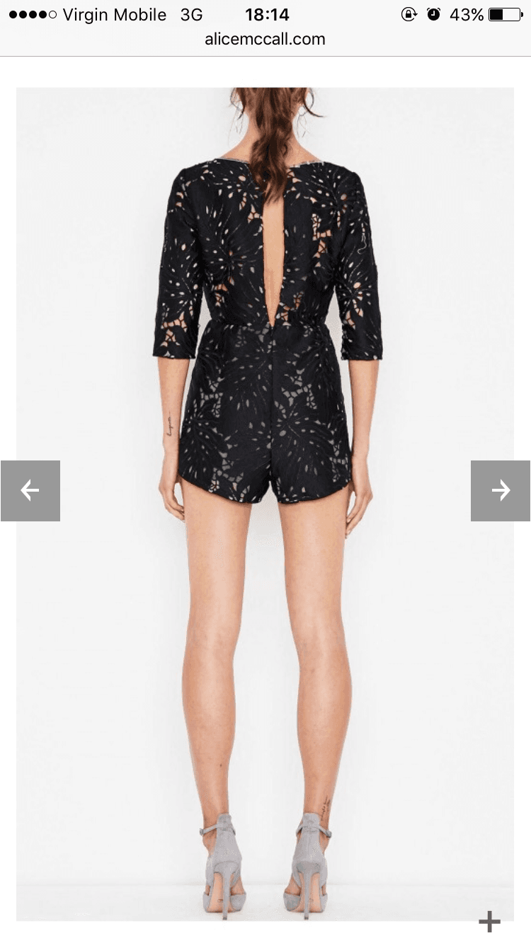 Alice McCall Rumours Black Playsuit photo 5