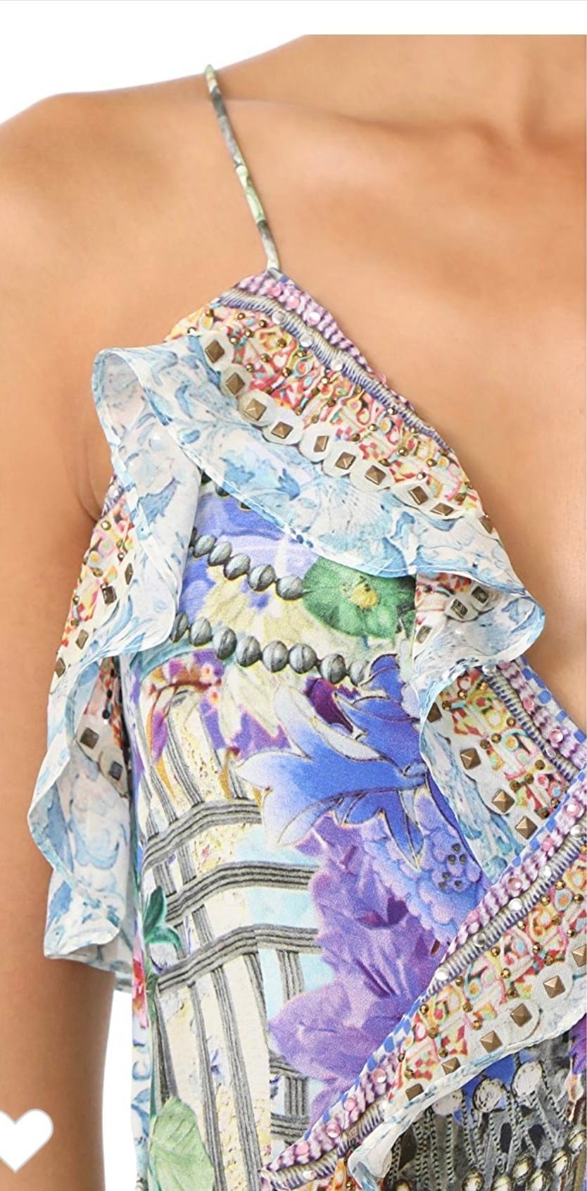 Camilla Dear Diary Dress with Frill and Long Back Size M photo 6