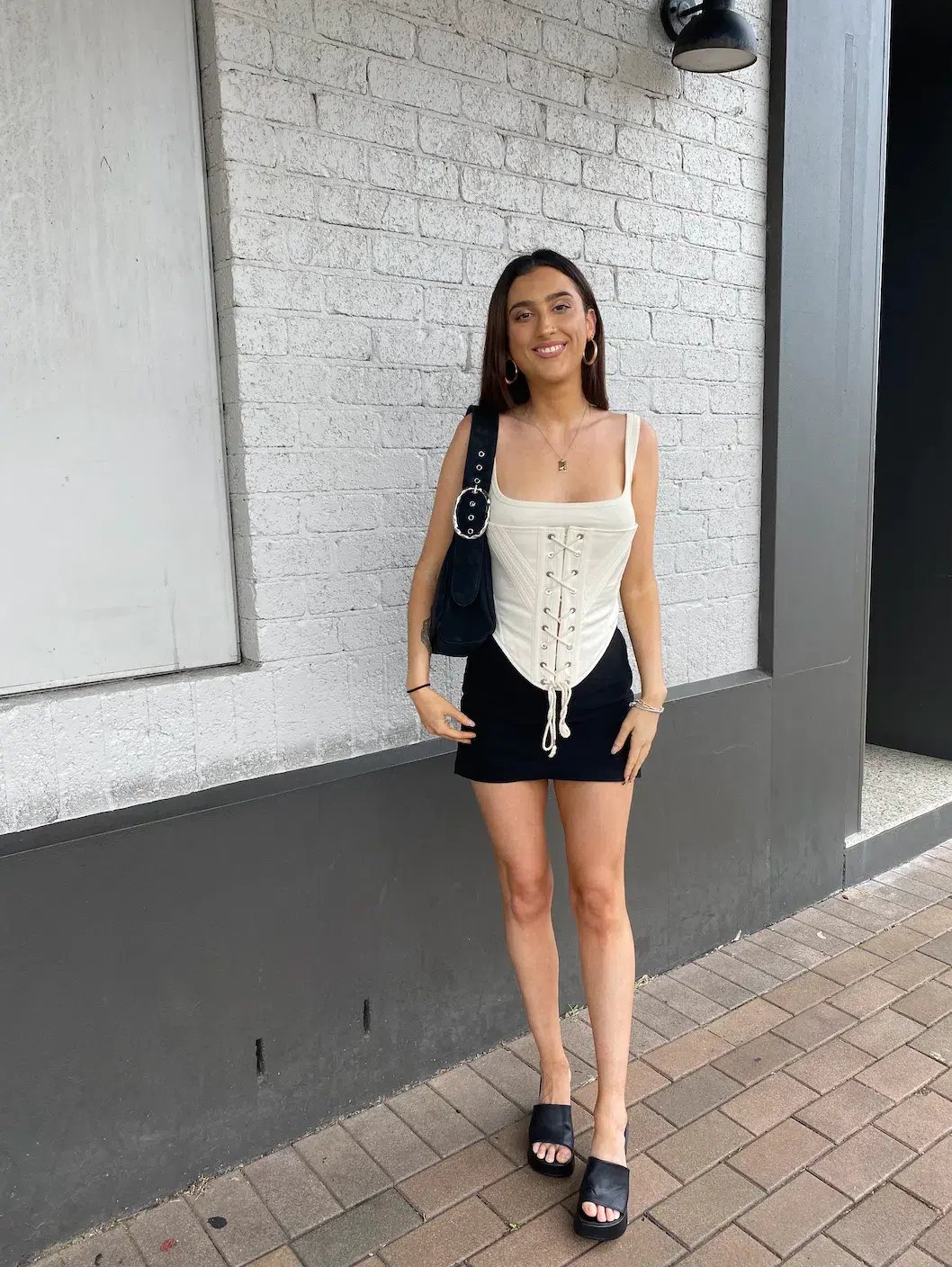 Dion Lee Laced Utility Corset Top Unbleached White Size 10 photo 2