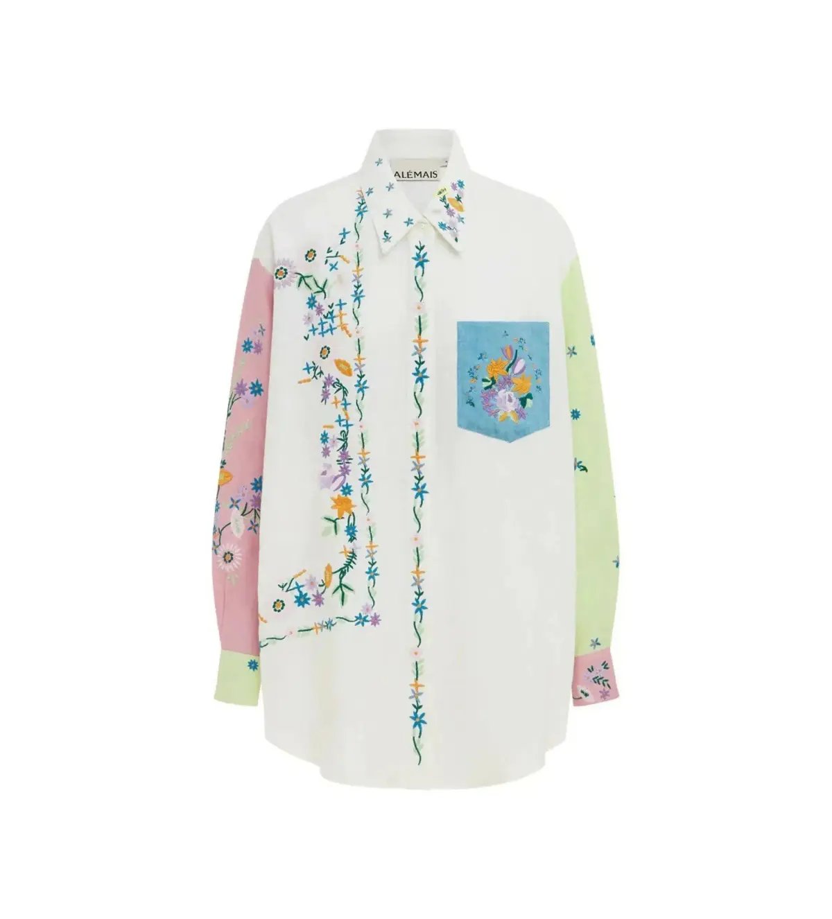Alemais Willa Embroidered Shirt and Short Set Multi Floral Size 16 photo 7
