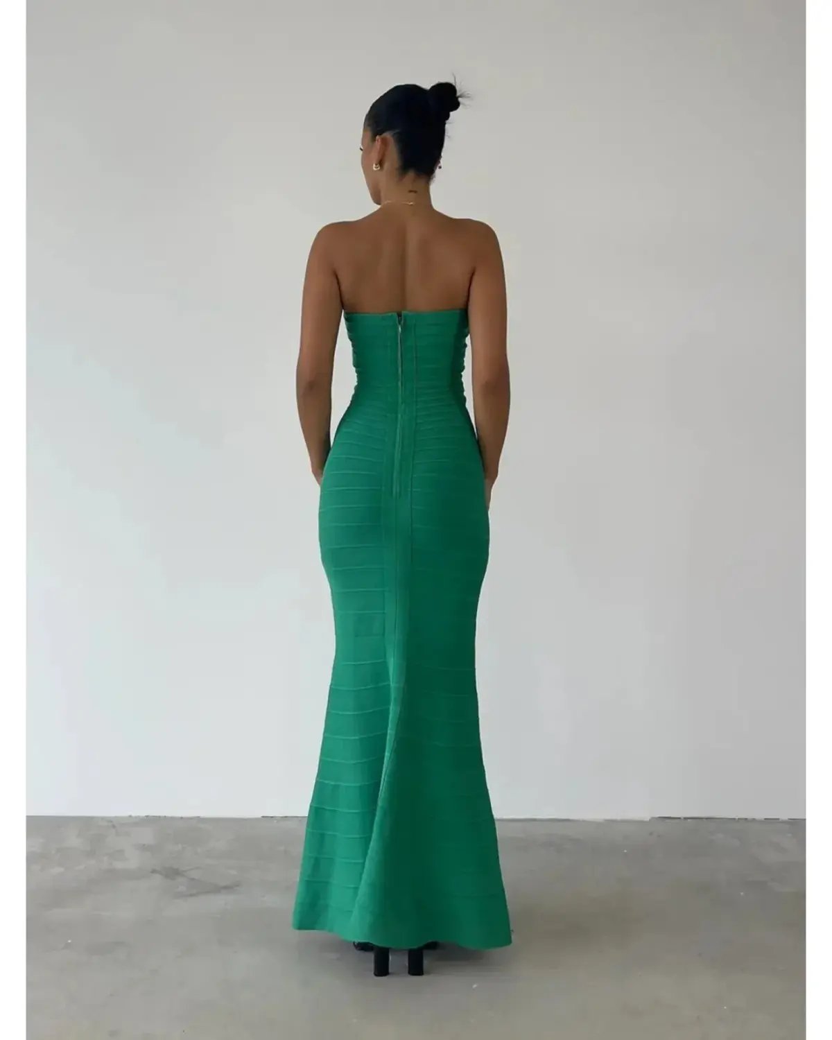 Herve Leger Sara Gown Emerald Size XXS / AU 4 photo 3