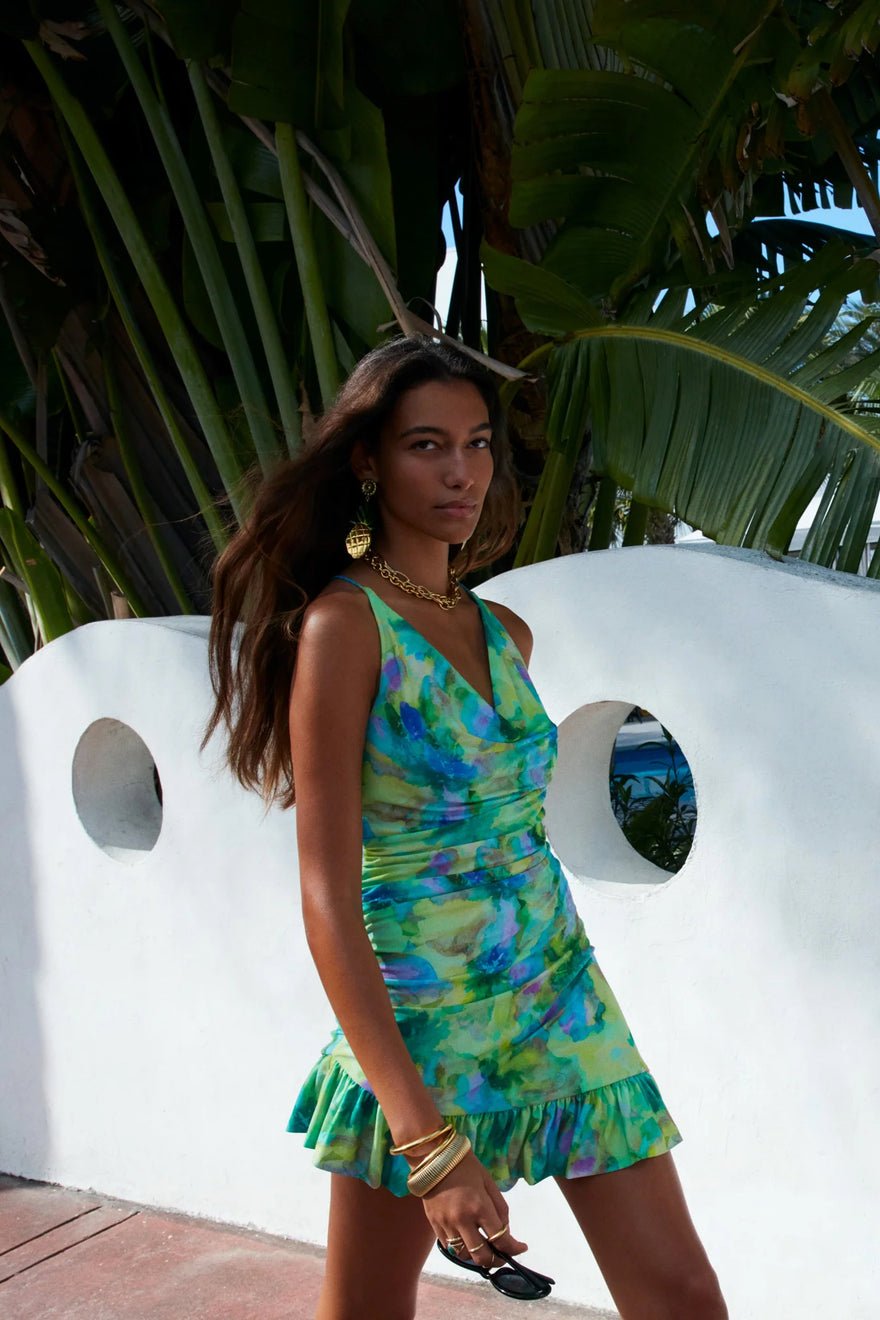 For Love and Lemons Aster Mini Dress - Multi photo 3