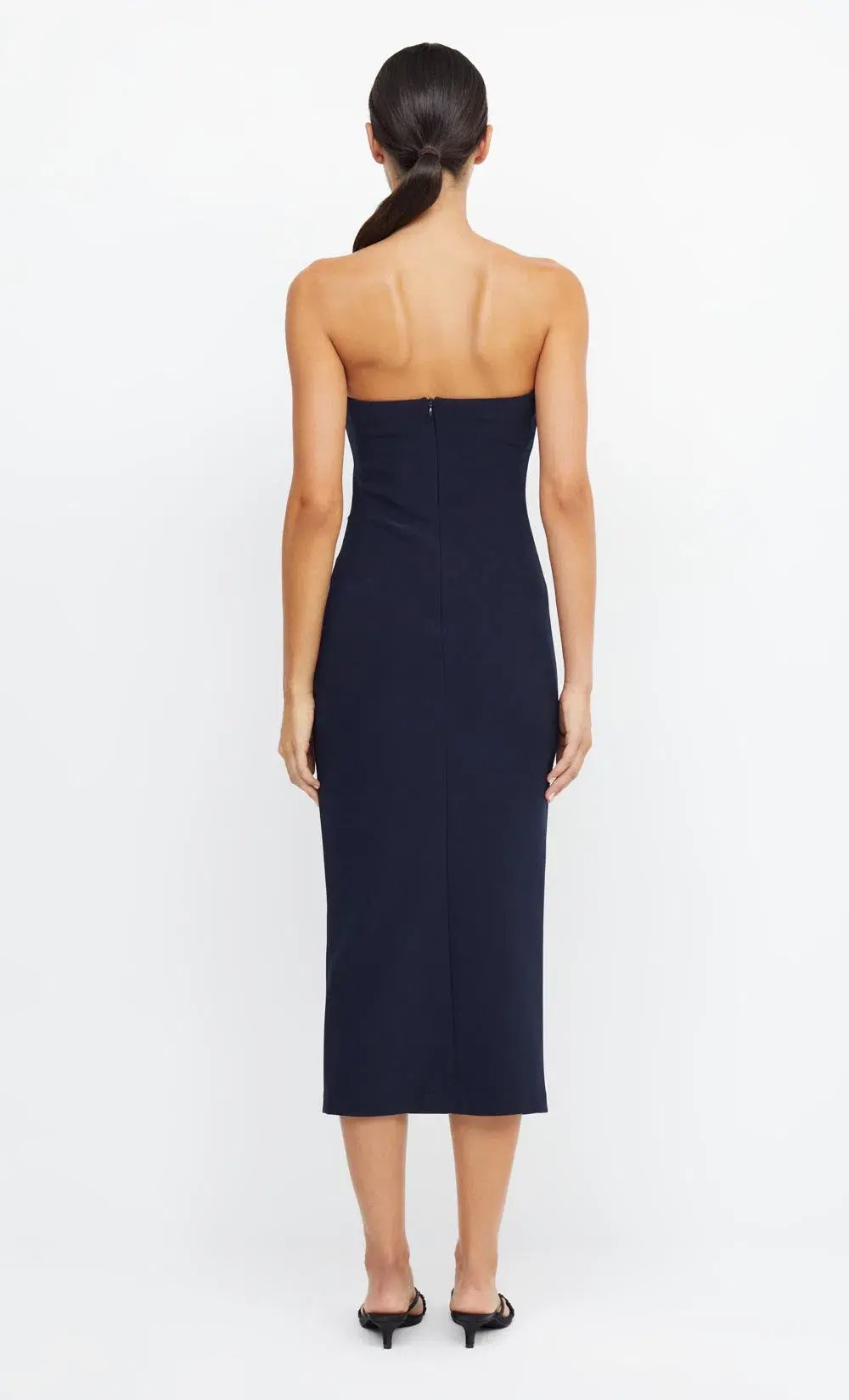 Bec & Bridge Be Mine Strapless Midi Dress Ink Size 12 photo 2