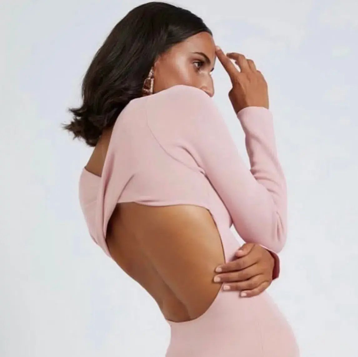 By Jonny Tina Twist Midi Dress in Pink Size Small / AU 8 photo 3