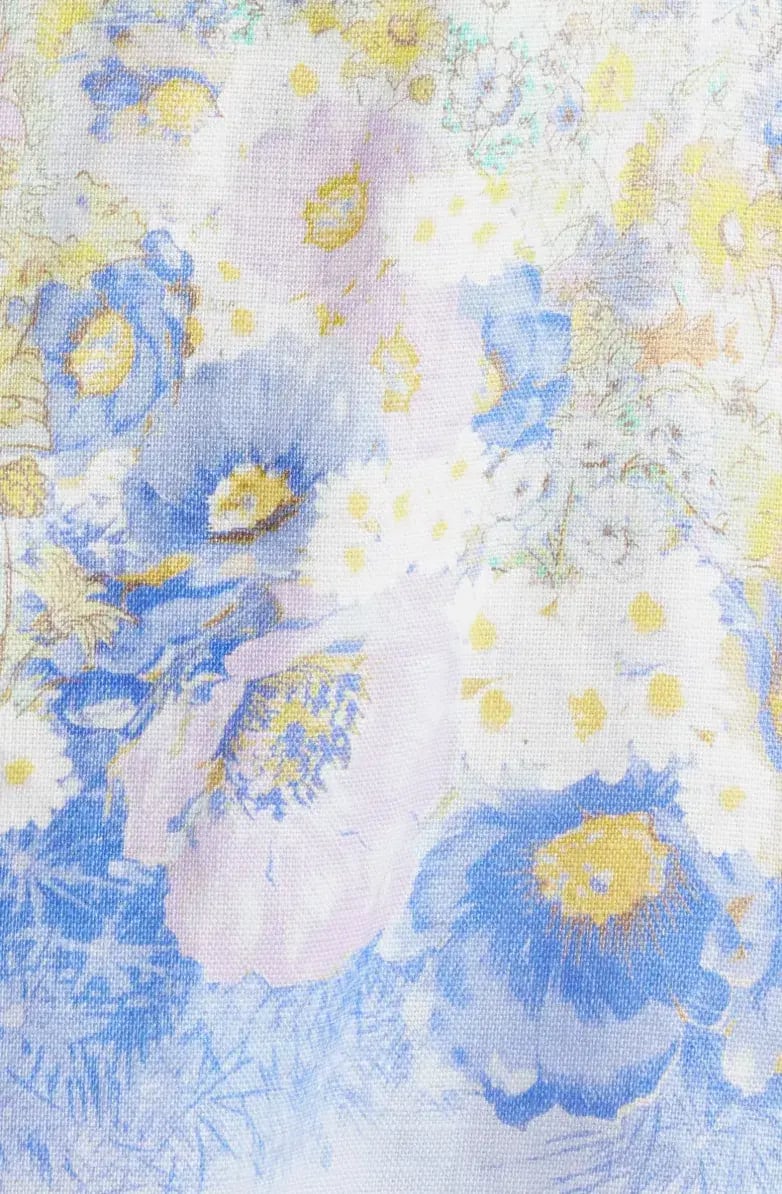 Zimmermann Floral Print Linen Mini Dress Size 3 / AU 14 photo 6
