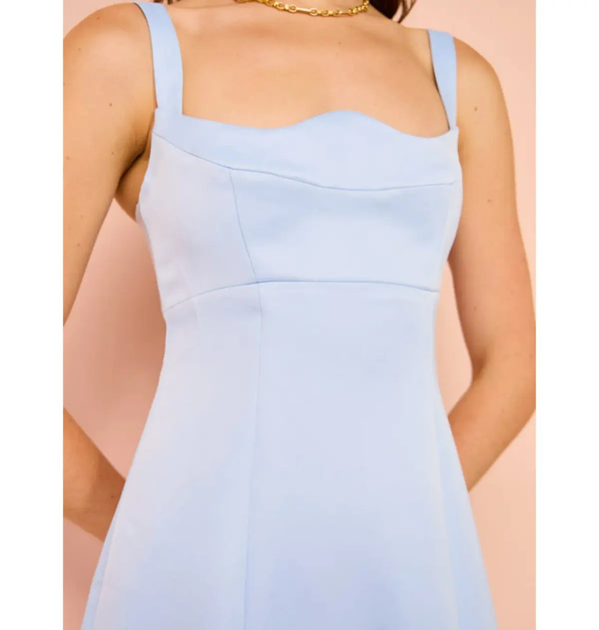 Leo Lin Odette Midi Dress In Sky Blue Size AU 12 photo 3