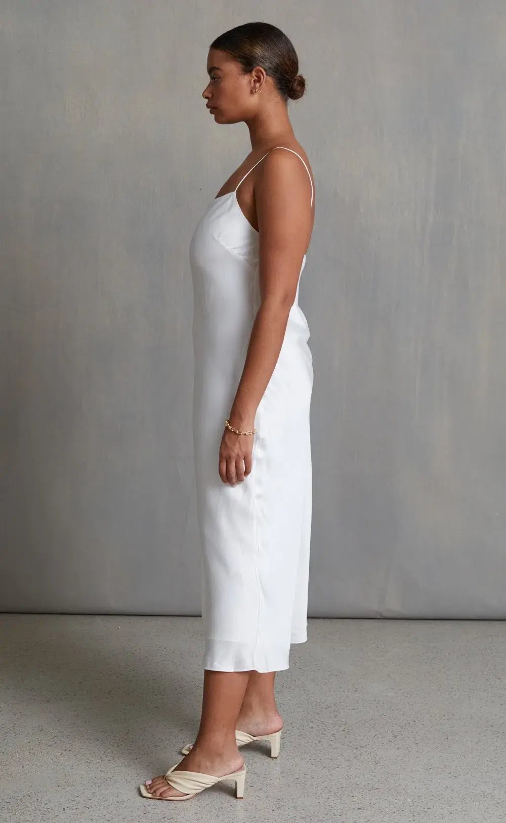 Bec & Bridge Classic Midi Dress White Size 12 photo 3