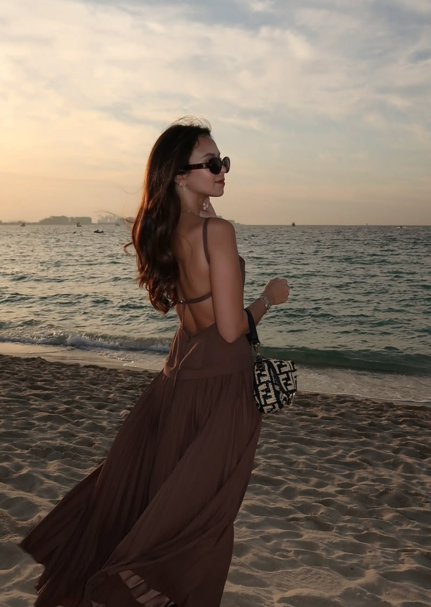 Acler Leasgill Midi Dress Brown photo 4