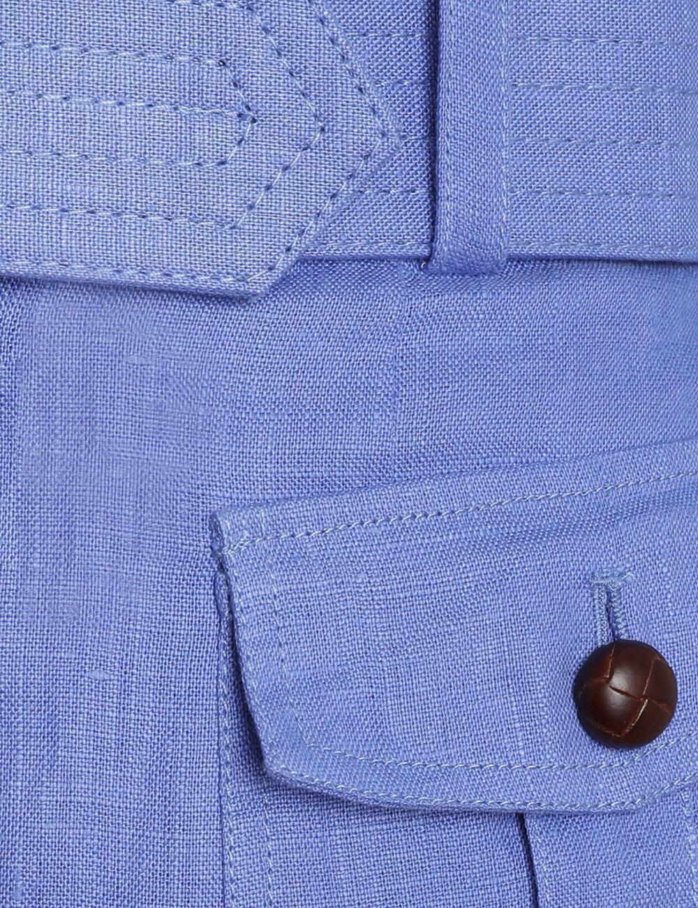 Zimmermann Corsage Safari Short Jacaranda Blue Size 0 / AU 8 photo 3