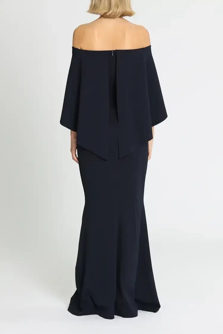 Pasduchas Composure Gown in Navy Size 10 photo 3
