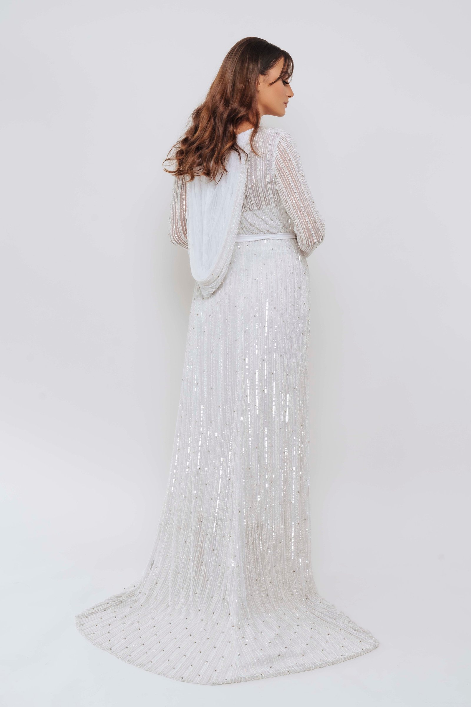 IVORY PEARL BRIDAL ROBE BY MY SECRET WARDROBE WHITE photo 5