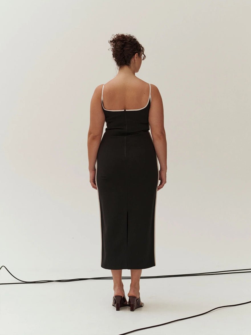 Paris Georgia Heart Dress - Black With White photo 4