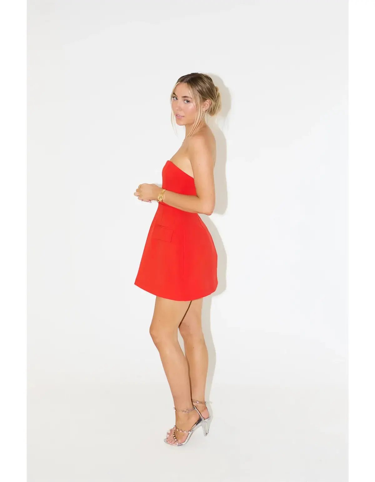 Odd Muse The Ultimate Muse Strapless Mini Dress Red Size 10 photo 3