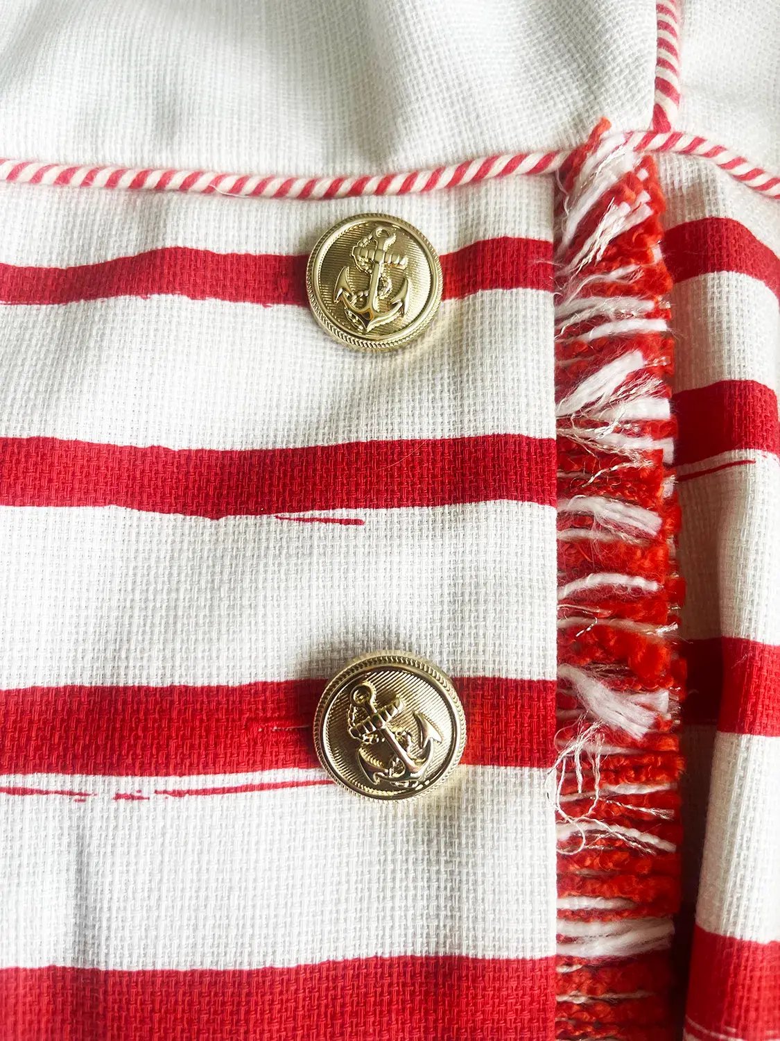 Zimmermann Postcard Boatneck Mini Dress White/Red Size 14 photo 4