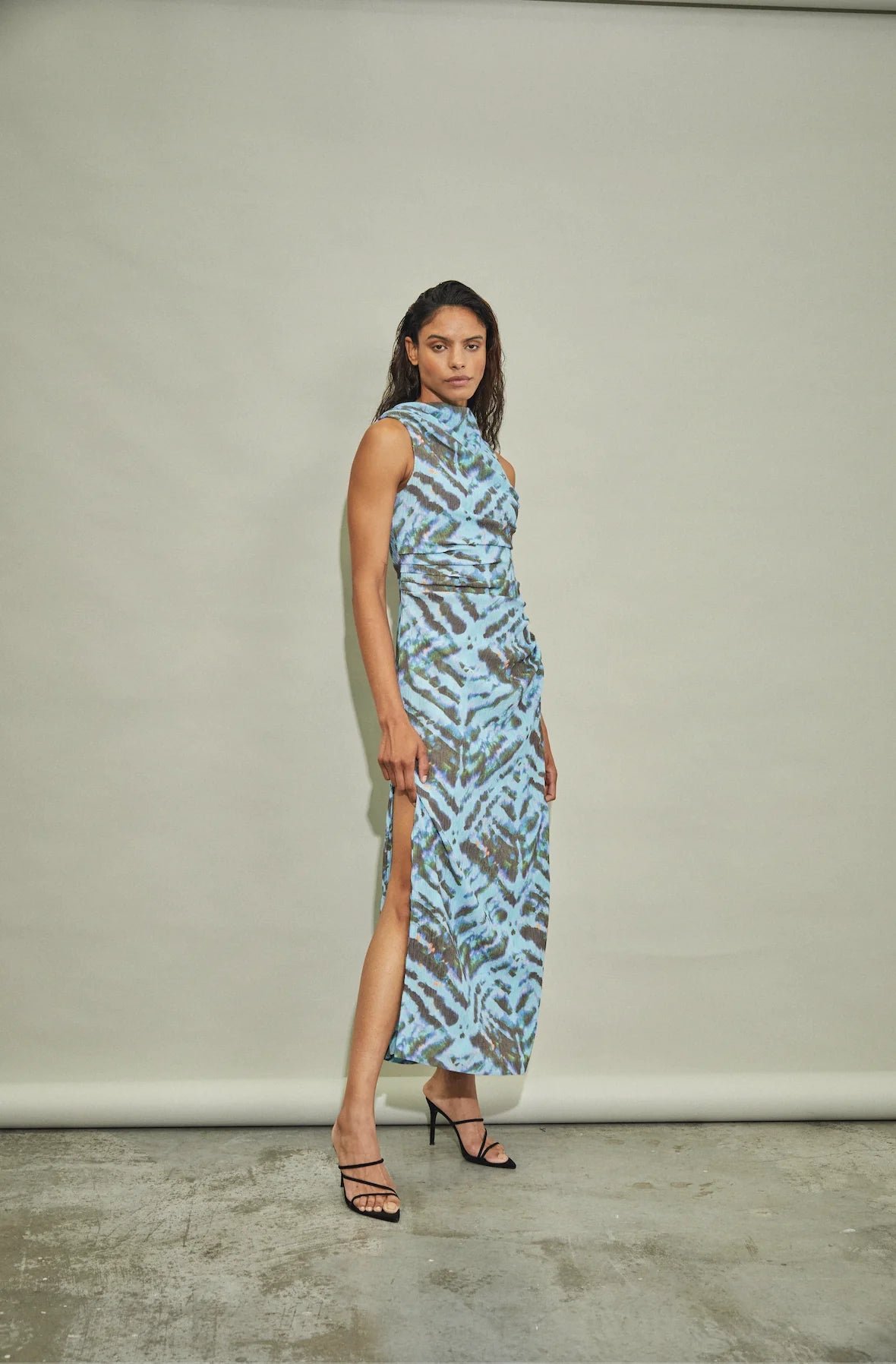 THIRD FORM ELECTRIC TUCKED MAXI TANK DRESS - TIE DYE photo 5